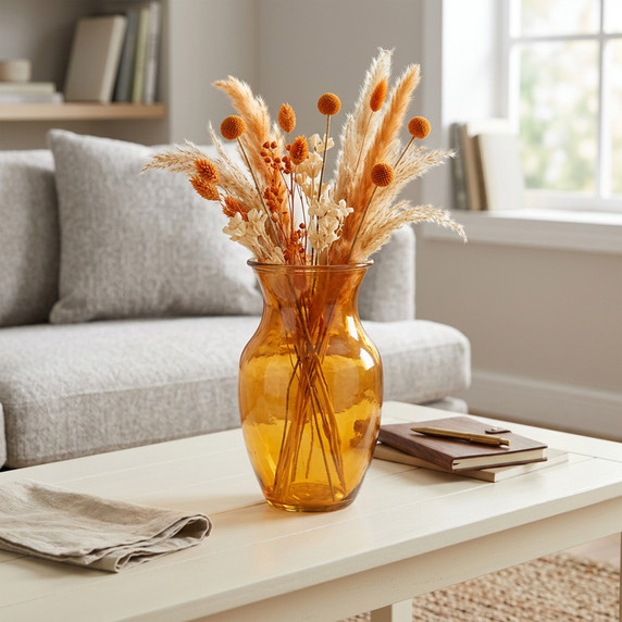 VMB1099 - Rose Bouquet Vase, Machine Pressed - 8" (Various Colors)