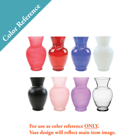 VMA1110 - Rosario Vase, Machine Blown - 8" (Various Colors)