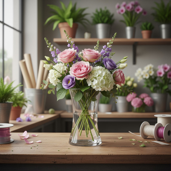 VMA1110 - Rosario Vase, Machine Blown - 7.75" (Various Colors)