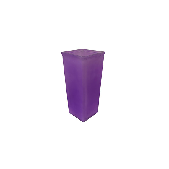 VMB7509 - Tapered Block Vase, Machine Pressed - 9" (Various Colors)