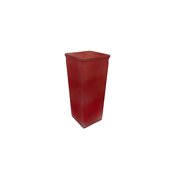 VMB7509 - Tapered Block Vase, Machine Pressed - 9" (Various Colors)