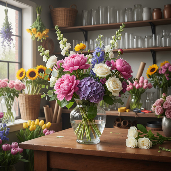 VMA1022 - Dunham Urn Vase, Machine Blown - 7.5" (Various Colors)