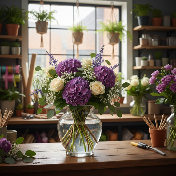 VMA1021 - Dunham Urn Vase, Machine Blown - 6.25" (Various Colors)