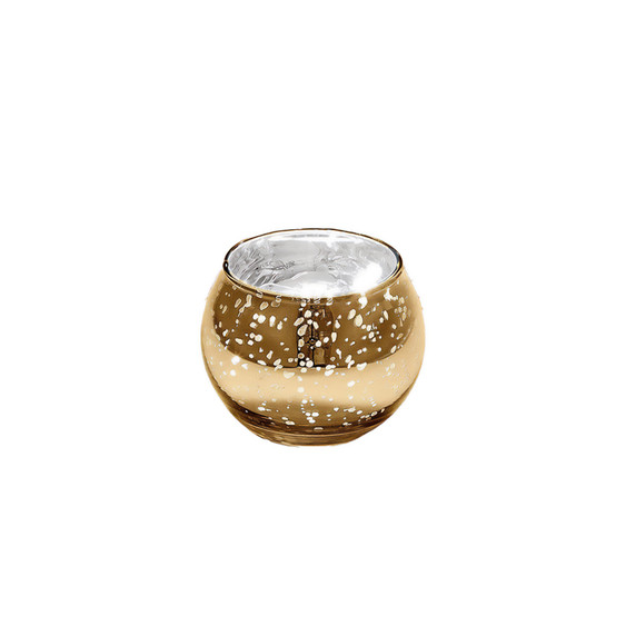 VBW0003 - Mercury Bubble Bowl Vase / Votive Candle Holder - 3" (Various Colors)