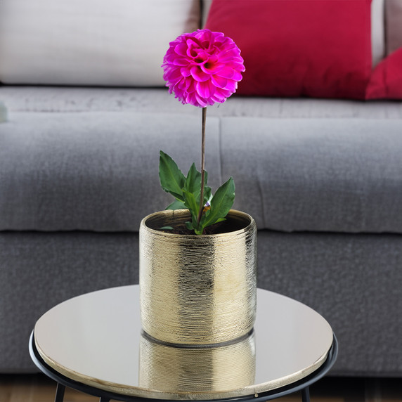 Ceramic Cylinder Vase - 6"H (Various Colors)