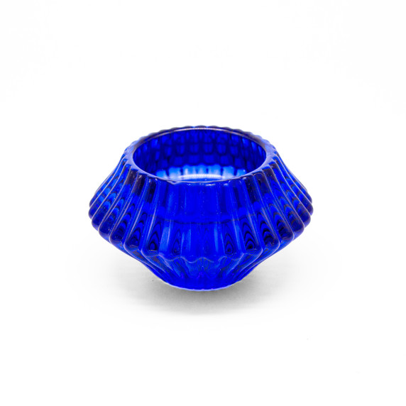 1.7" Echo Bloom Glass Reversible Candle Holder - (Various Colors)