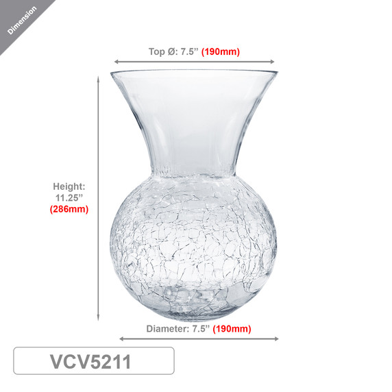 VCV5211 - Frostveil Vase - 11.25"