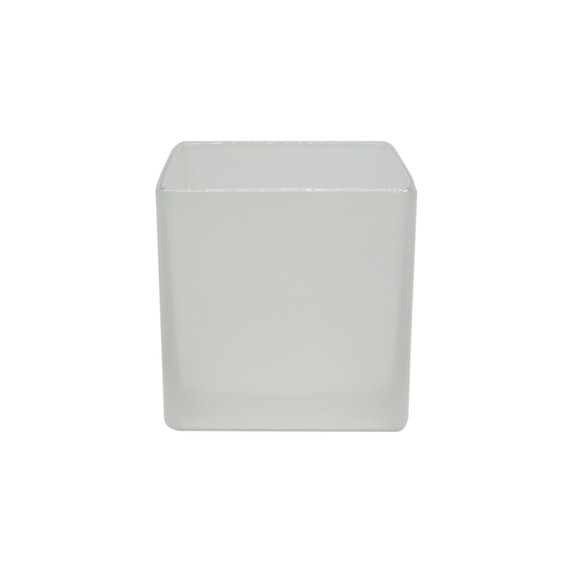 Everyday Cube Glass Vase / Candle Holder - 5" (Various Colors)