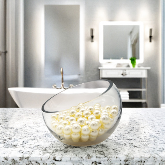 VHC0705 - Slant Bowl Glass Vase - 5"