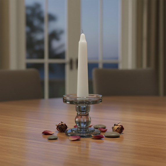 3.4" Small Classic Pillar / Taper Candle Holder (Various Colors)
