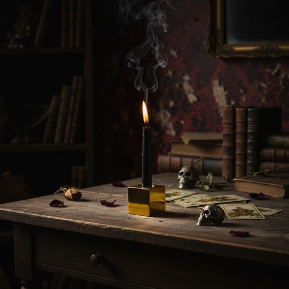 Clifford Cube Glass Taper Candle Holder - 1.57" (Various Colors)