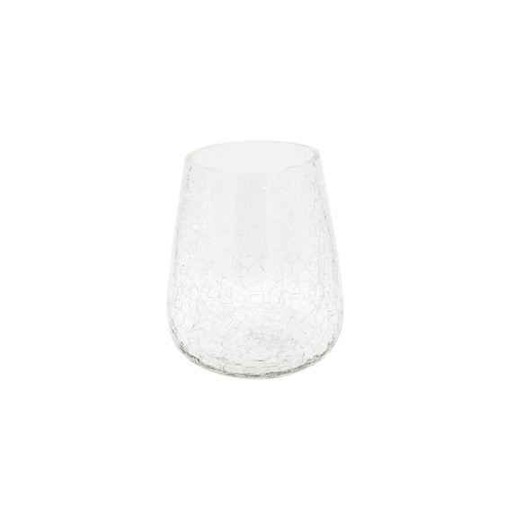 VCV2607 - Tapered Up Frostveil Crackle Bowl - 7"