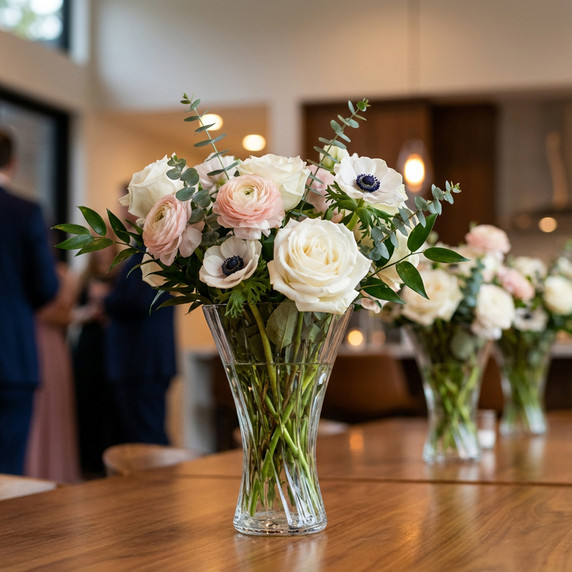 VTC1508 - Flared Fluted Twist Vase - 8"