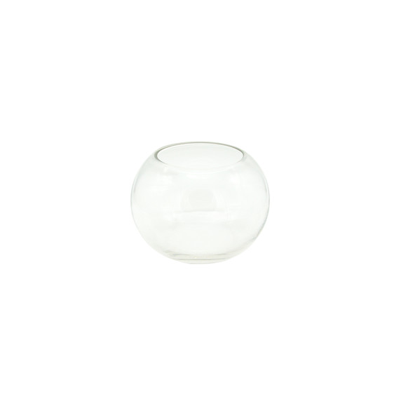 VBW0005 - Clear Bubble Bowl Glass Vase - 5"