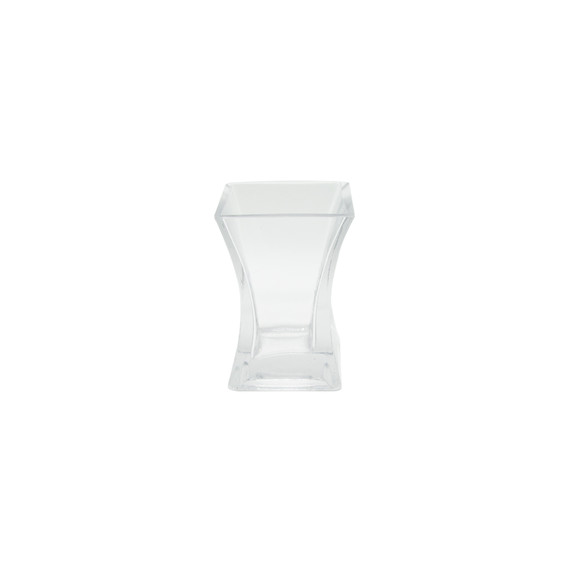 VUS0304 - Square Flared-Top Bud Vase - 4"