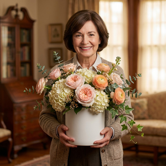 CYL7507WT - White Ceramic Cylinder Vase - 6.75"H