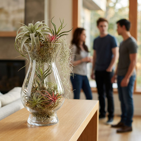 VMA1061 - Bella Vintage Floral Vase - 10.6"