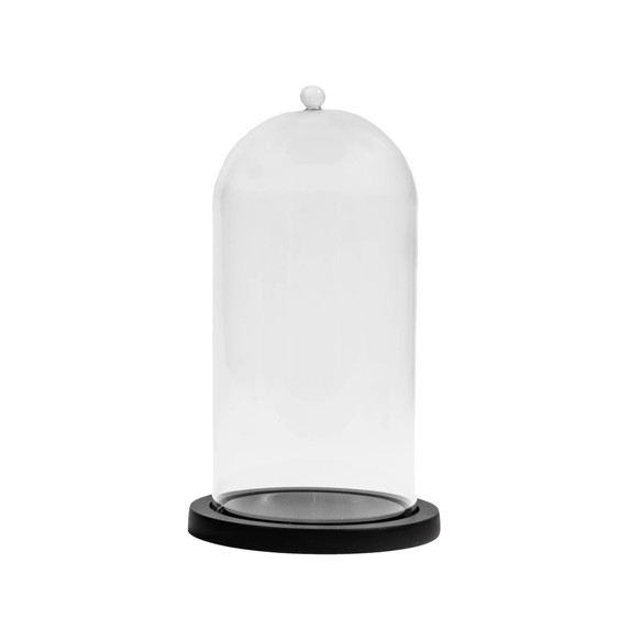 VDM0612BB - Extra Large Glass Cloche with Base - 12.2"