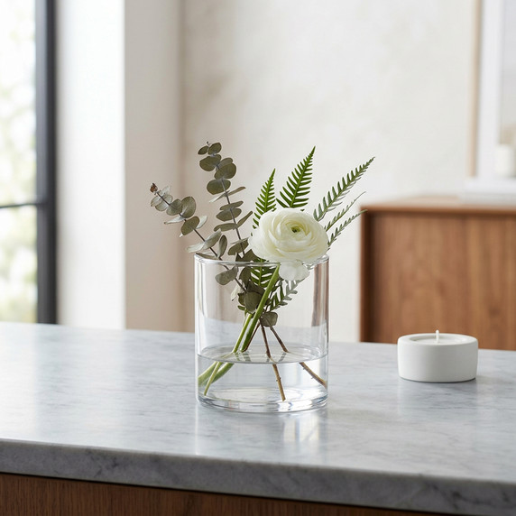 VCY0404A - Everyday Cylinder Glass Vase - 4"
