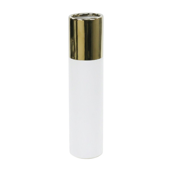 Extra Tall Ceramic Cylinder Vase - 4" x 15.75" (Various Colors)