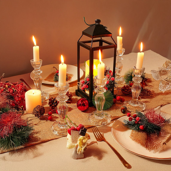 VTH1206 - Large Regal Taper Candle Holder - 6.12" (Various Colors)