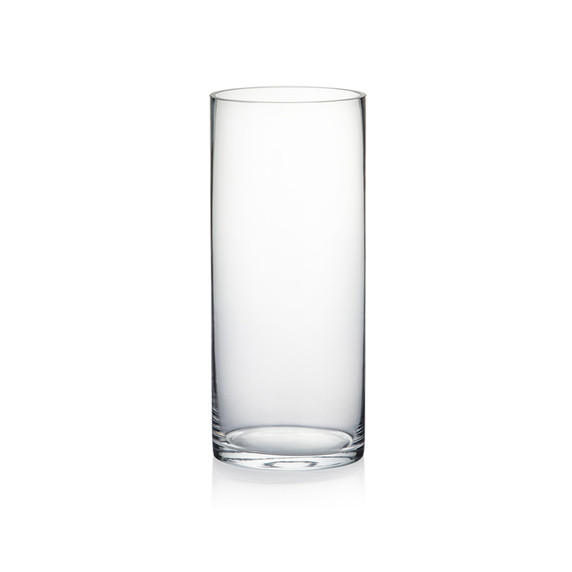 5" Diameter Glass Cylinder Vase  (Various Heights - Under 15")