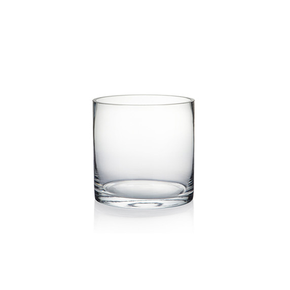 5" Diameter Glass Cylinder Vase  (Various Heights - Under 15")