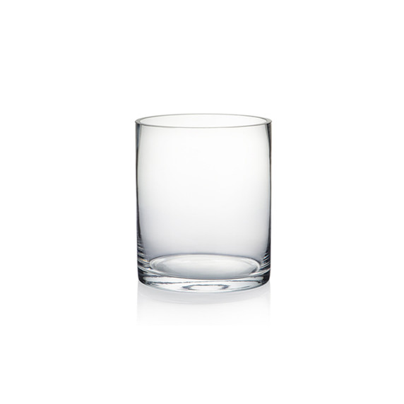5" Diameter Glass Cylinder Vase  (Various Heights - Under 15")