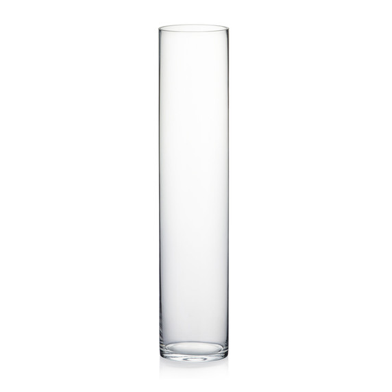 5" Diameter Tall Glass Cylinder Vase  (Various Heights - Over 16")