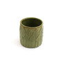 CYC3905GN - Medium Olive Green Leaf Cylinder Vase - 4.7" D x 4.7" H (16 pcs/case)