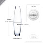 VFV0428 - Clear Bullet Urn Glass Vase - 4" x 28"