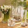 VBV0510 - Square Block Glass Vase - 5" x 10"H (6 pcs/case)