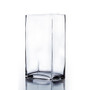 VBV6414 - Block Rectangle Glass Vase - 6"x4"x14"