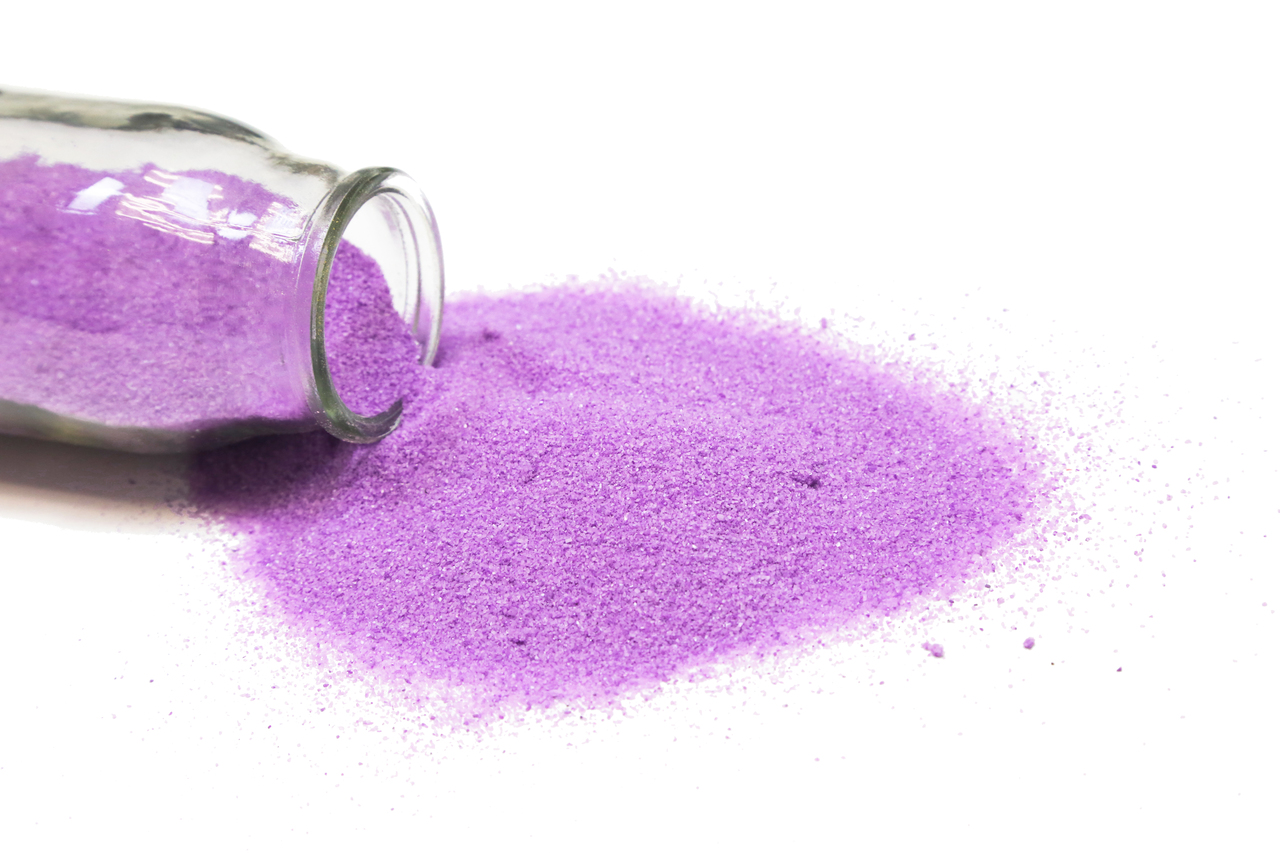 SAND01PR Decorative Colored Sand Fine Grain, Purple