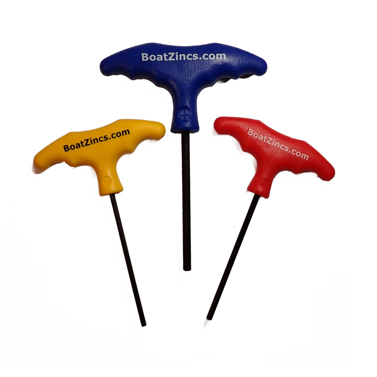 T-Handle Hex Wrenches for X/R/C Anodes - 3 Piece Set; Color Coded