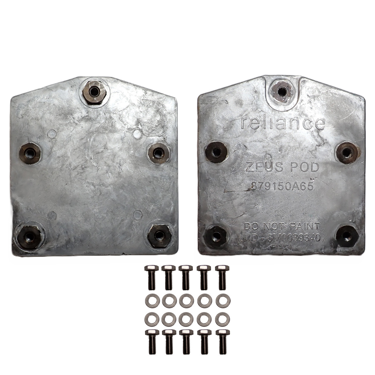 Zeus POD Trim Tab Aluminum Anode Kit (879150A65) | BoatZincs.com