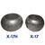 Reliance X-17H Shaft Zinc Anode - 4" Heavy (Left) Compared to Standard X-17 - Top View