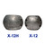 Reliance X-12H Shaft Zinc Anode - 2-3/4" Heavy (Left) Compared to Standard X-12