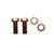 Bronze Mounting Screws for Fernstrum 1274A Anodes (set)