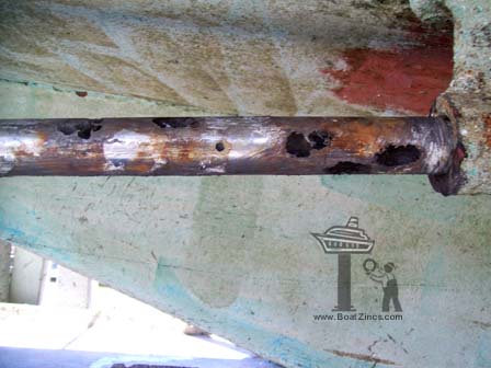 Unprotected Propeller Shaft