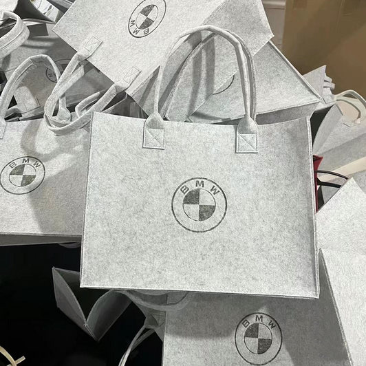 Large Custom Felt Shopper Tote Bags