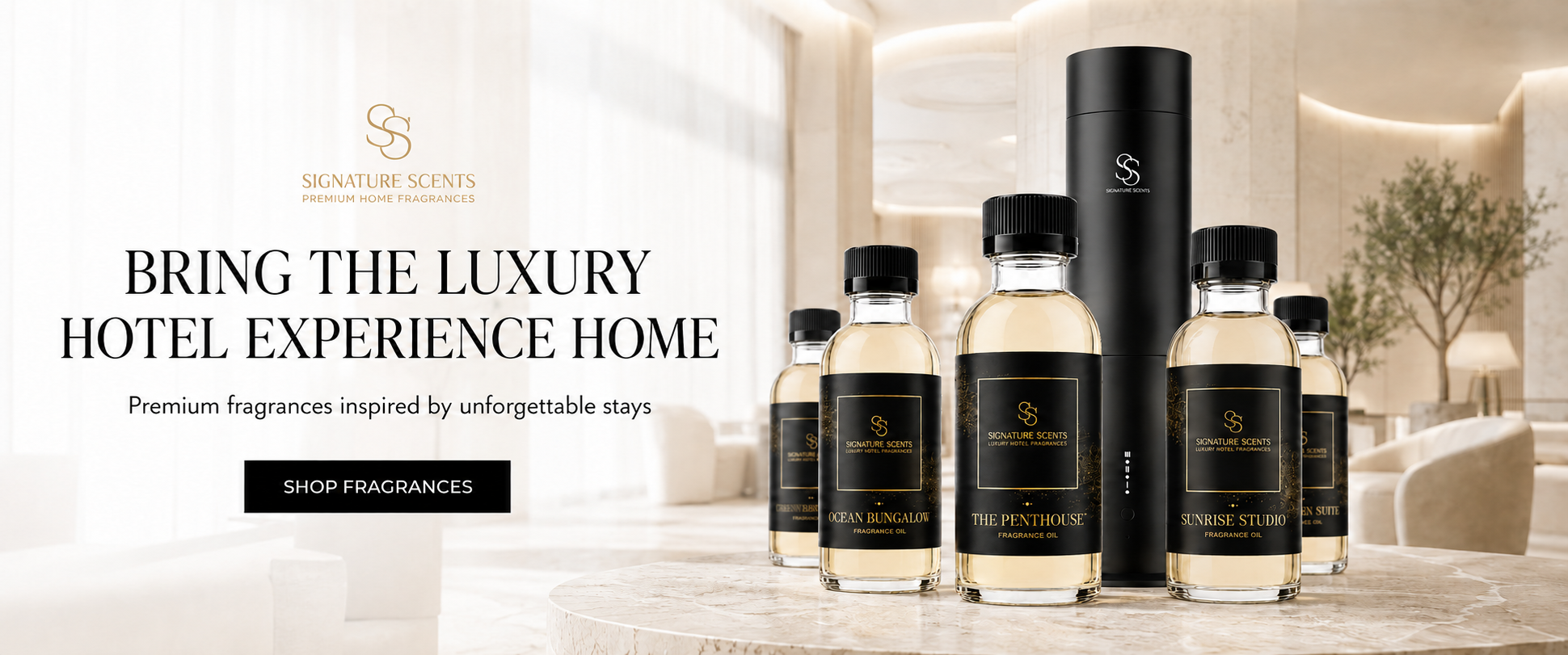 Hotel fragrance oil diffuser
