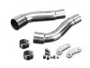 STREET TRIPLE 675 2007-2012 / 2* LINKPIPES 304 STAINLESS STEEL INC:CLAMPS