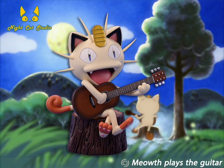 MEOWTH PLAYS THE GUITAR