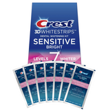 Bleaching-Streifen Crest Sensitive Bright 7 Levels Whiter Whitestrips