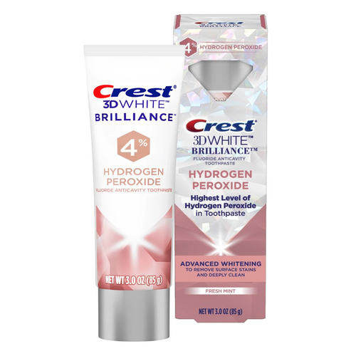 Zahnpasta Crest 3D White Brilliance 4% Hydrogen Peroxide Fresh Mint 85g