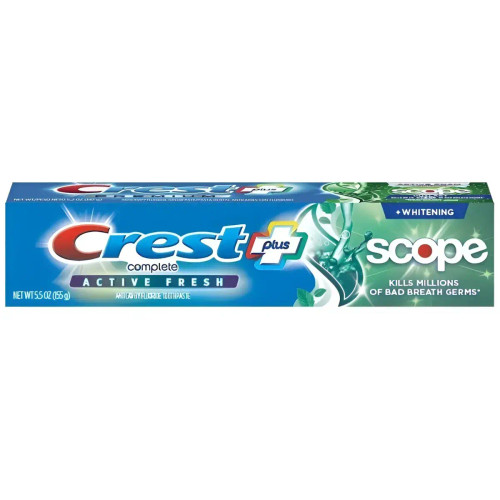 Zahnpasten Crest Complete Plus Scope Active Fresh 155g
