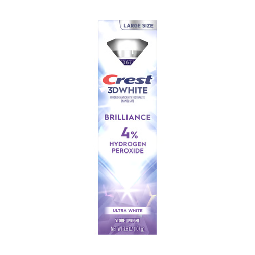 Zahnpasta Crest 3D White Brilliance 4% Hydrogen Peroxide Ultra White 107g