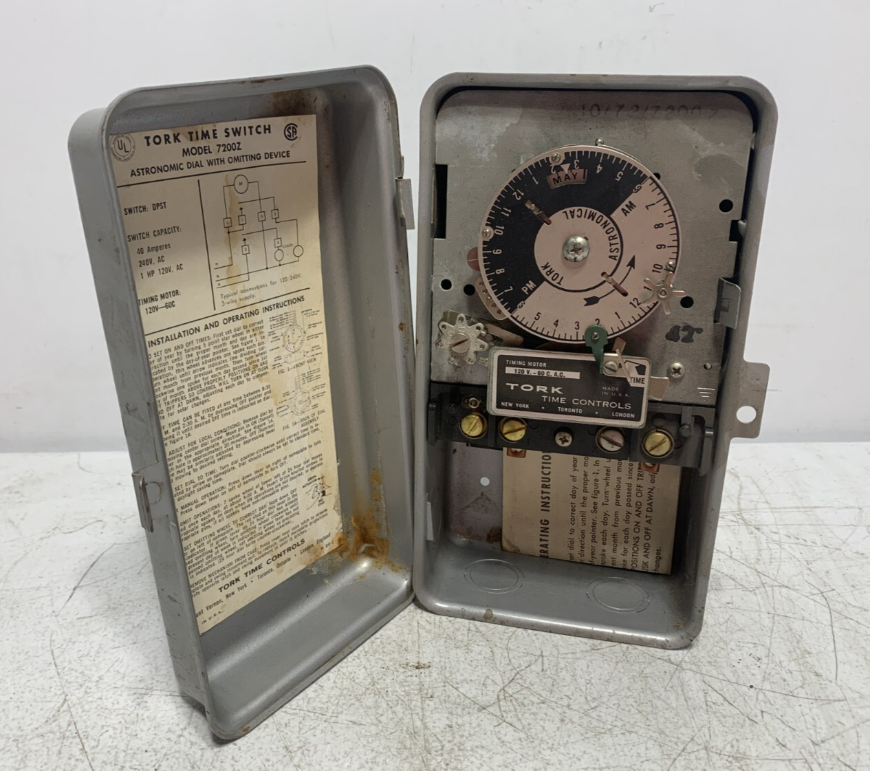 Omitting Kit Tork 7200Z Time Switch Astronomic Dial With Omitting Device 40 Amp 240V ...