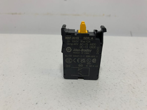 Allen Bradley 800F-X01S Contact Block 22.5mm 690V 10A
